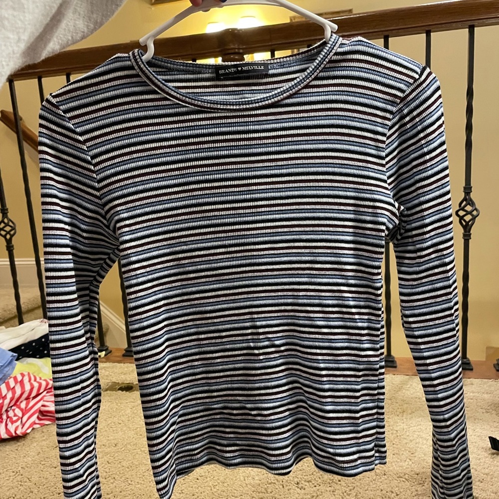 Stripped Brandy Melville Long Sleeve Shirt